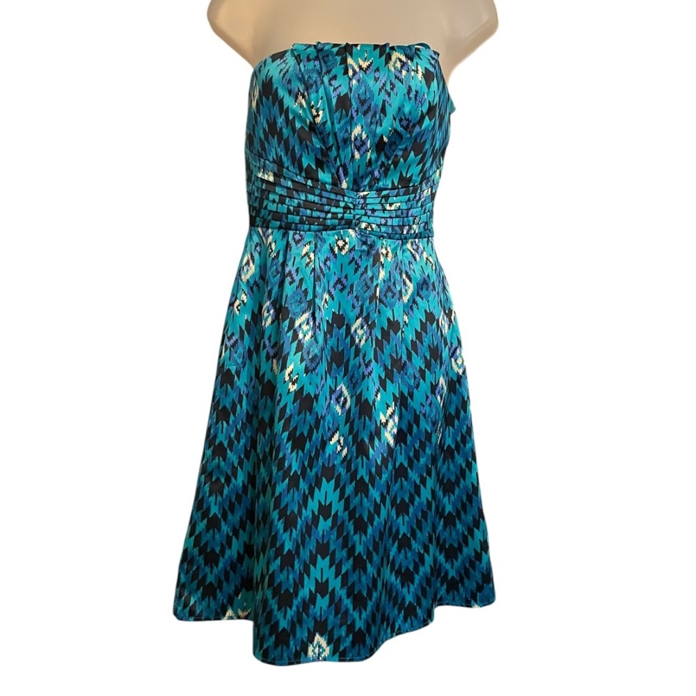 Gianni Bini Alicia Strapless / Straps Print Dress Size 0 NWT